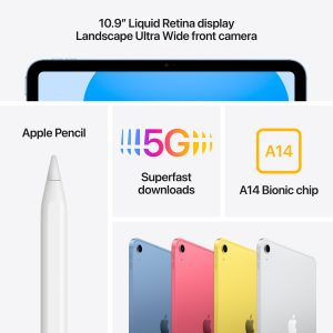 iPad 10,9″ (10e gen.) WiFi + Cellular  256GB  Bleu